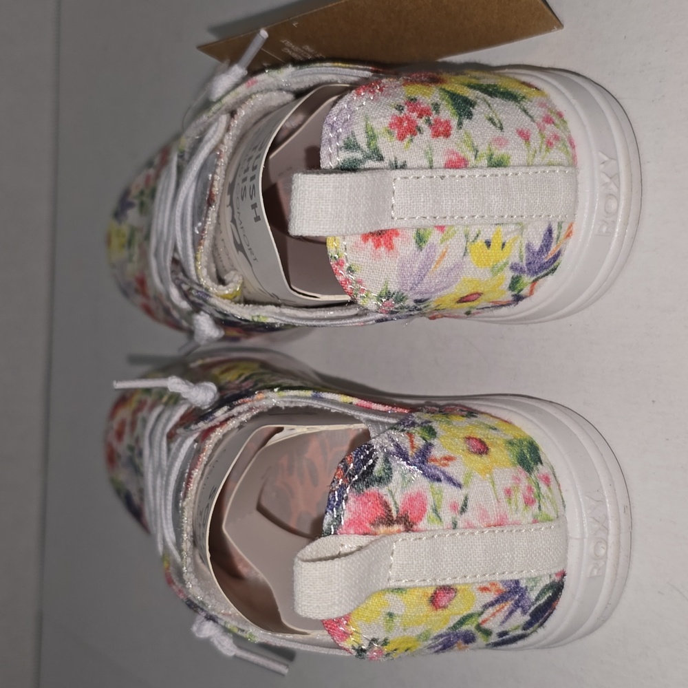 Roxy Libbie Slide On Canvas Floral Print Memory Foam Womens Size 6 NWT - Picture 4 of 11
